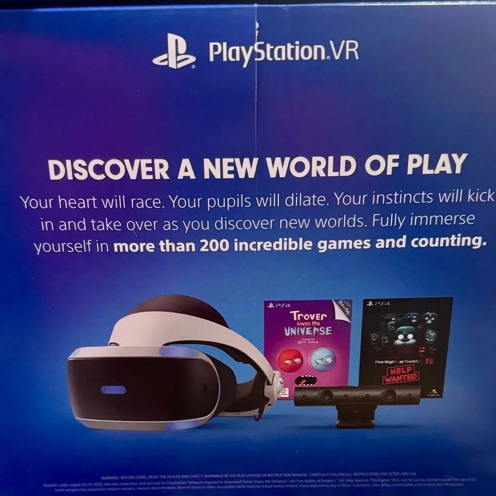Sony Blue VR Headset for PC and Console